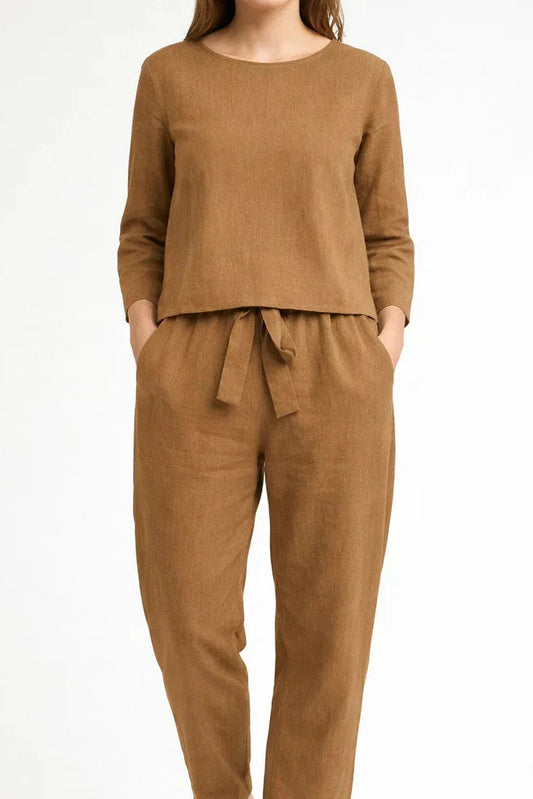 Bella - Chic Two-Piece Linen Set