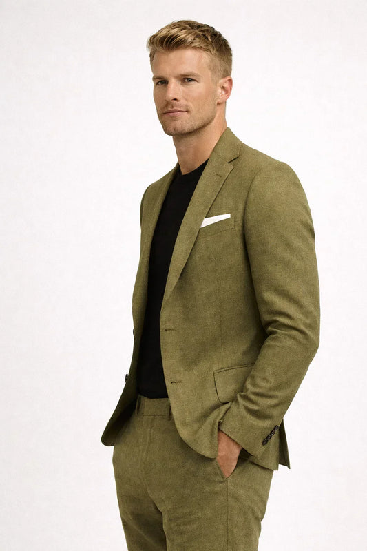 Elegant Linen Suit for Men by Johannes