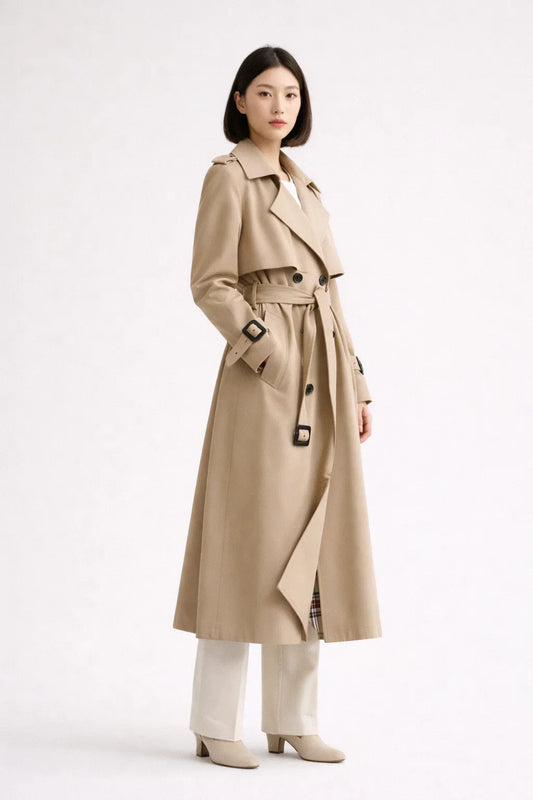 Victoria Women's Double-Breasted Trench Coat