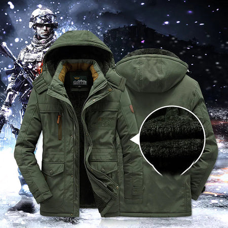 Men's Insulated Mid-Length Hooded Parka