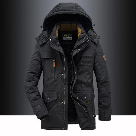 Men's Insulated Mid-Length Hooded Parka