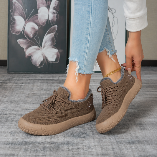 Women's Warm Fleece Lined Low-Top Casual Sneakers