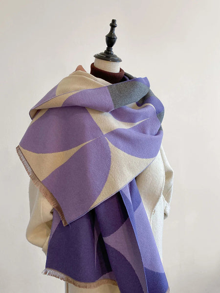 Reversible Two Tone Soft Winter Scarf