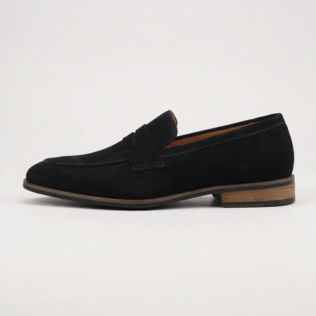 Men's Suede Slip-On Loafers with Almond Toe