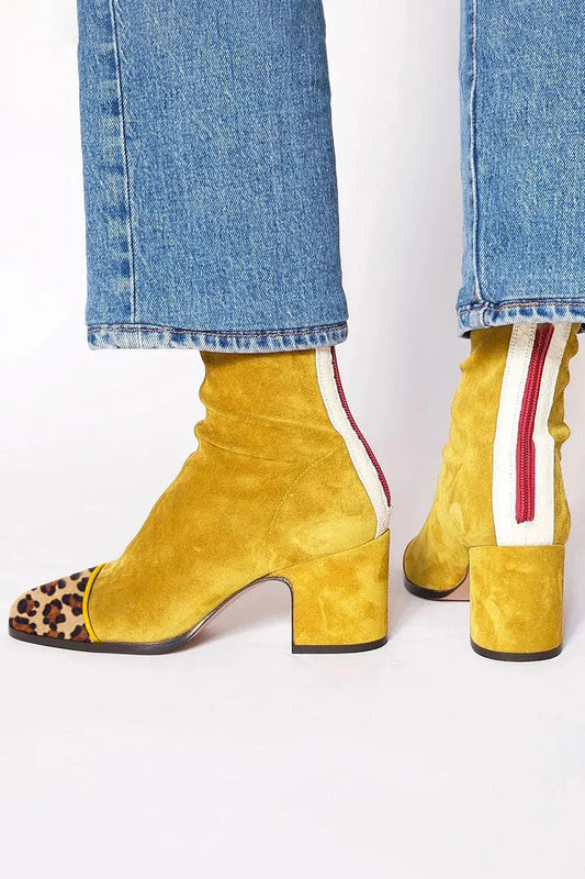 Women's Sporty Mid Heel Ankle Boots