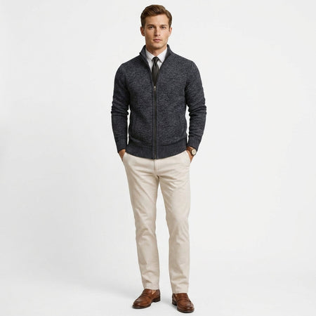 Men's Slim Fit Smart Casual Knit Jumper