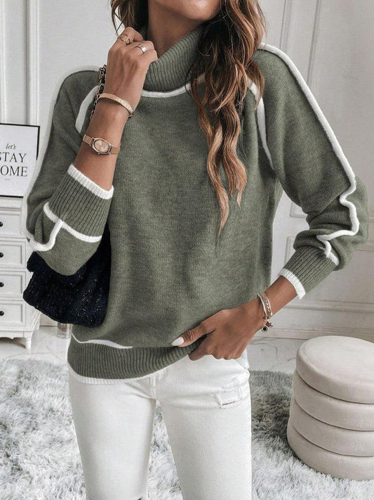 Warm Fleece-Lined Pullover Sweater