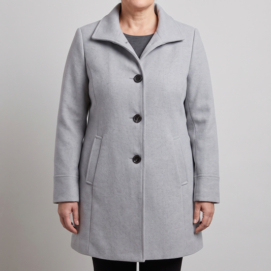 Women's Straight Cut Button Front Heritage Coat