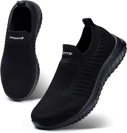 Women's Lightweight Slip On Walking Trainers