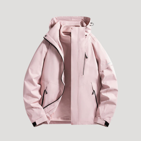 Women's Waterproof Longline Hooded Windbreaker