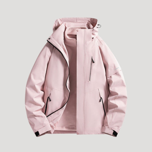 Women's Waterproof Longline Hooded Windbreaker