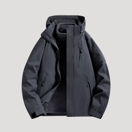 Women's Waterproof Longline Hooded Windbreaker