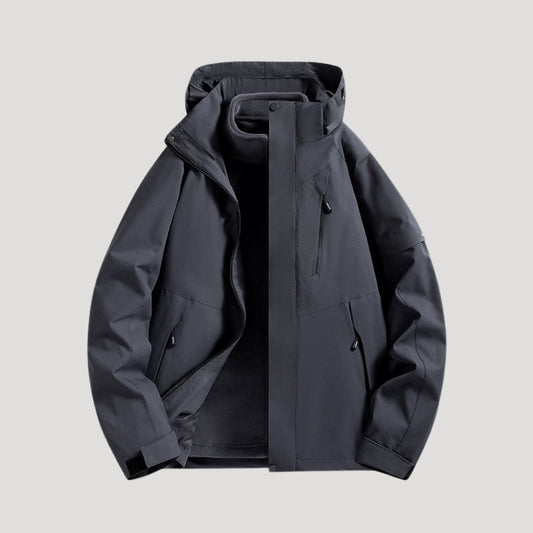 Women's Waterproof Longline Hooded Windbreaker