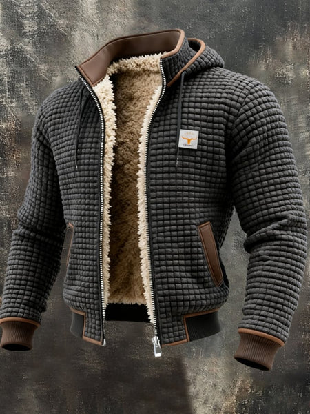 Men's Fleece-Lined Padded Winter Jacket