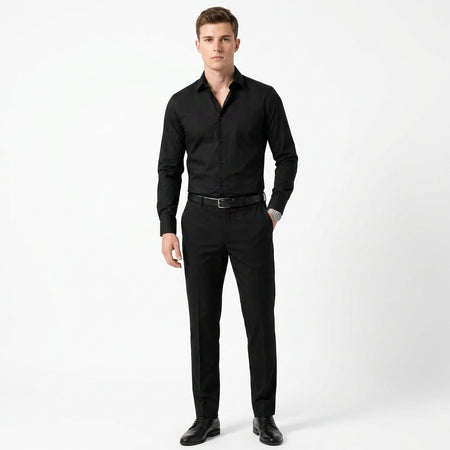 Classic Regular Fit Button-Up Shirt for Work and Weekends