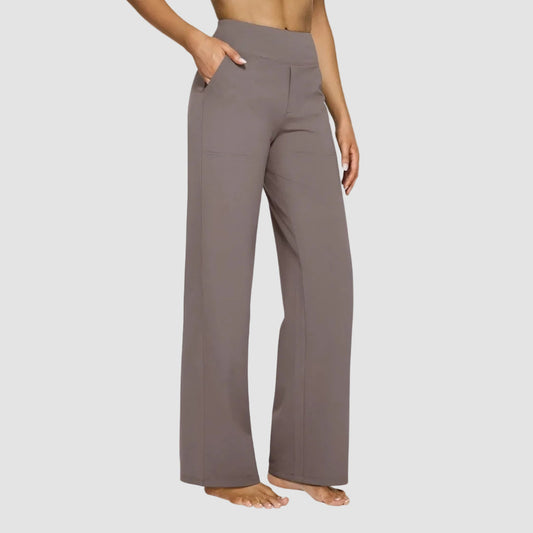 Comfortable High Waist Wide Leg Jogger Trousers