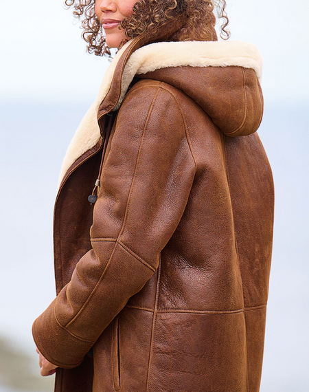 Women's Hooded Coat with Relaxed Fit
