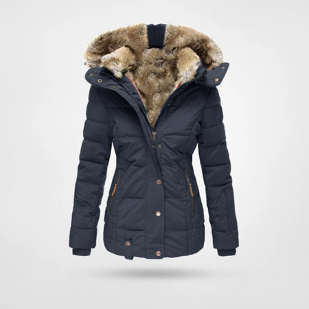 Women's Padded Longline Hooded Winter Jacket