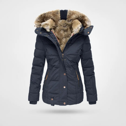 Women's Padded Longline Hooded Winter Jacket