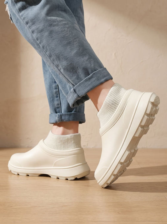 Women's Stretch Knit Sock Platform Slip On Sneakers