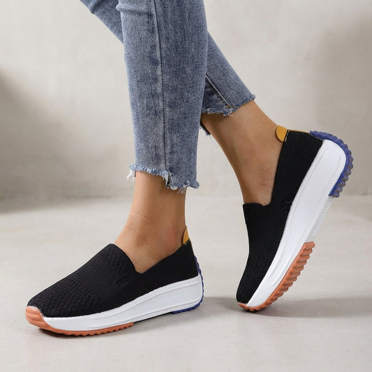 Women's Orthopaedic Knit Platform Trainers