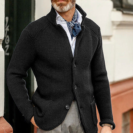 Men's Button Front Knit Cardigan