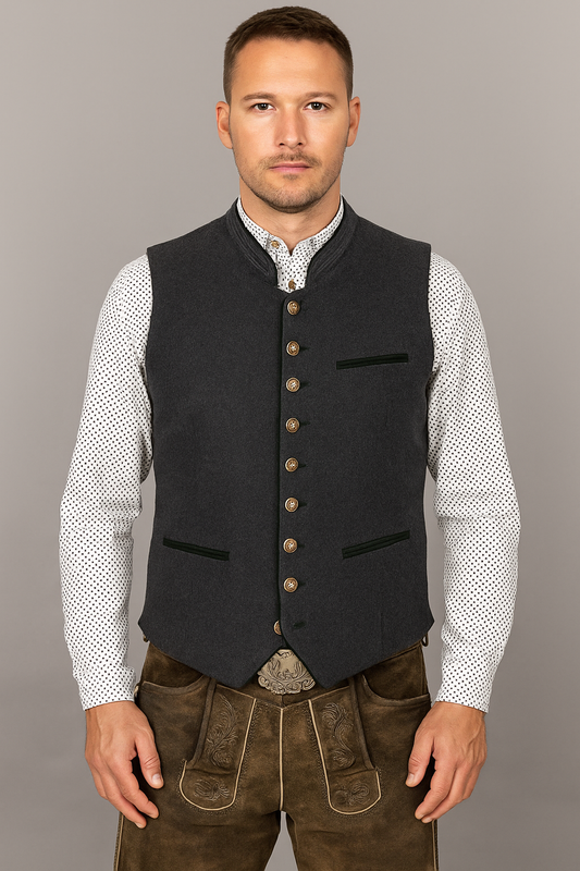 Elegant Men's Traditional Waistcoat - Classic Comfort