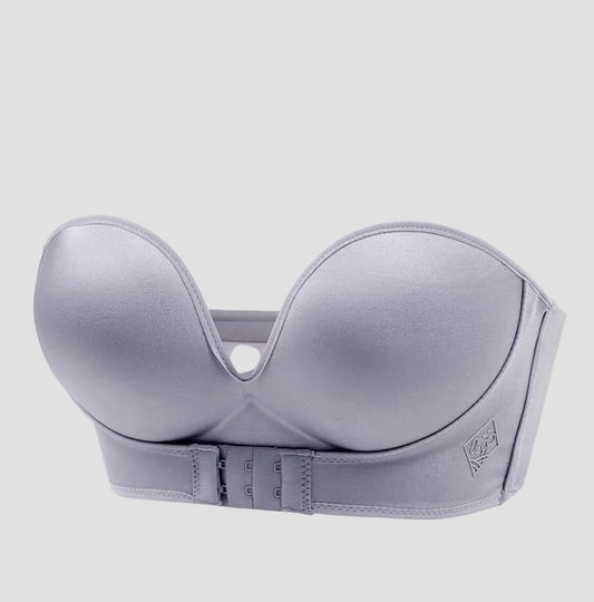 Strapless Self-Supporting Push-Up Bra for Dresses