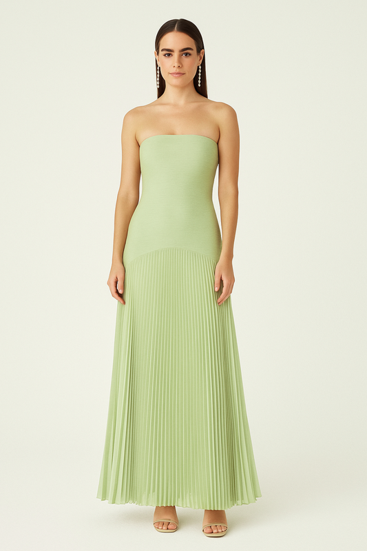 Drop Waist Sleeveless Cotton Maxi Dress