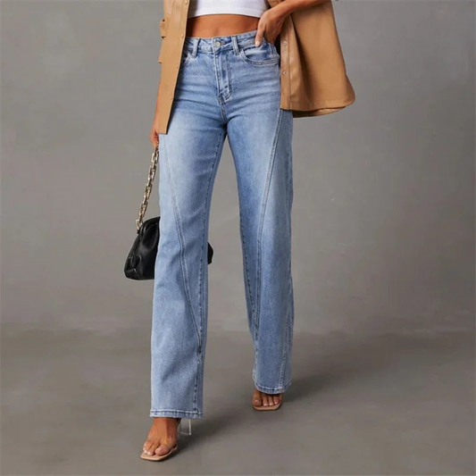 Zoe - High-Waisted Wide-Leg Denim Jeans