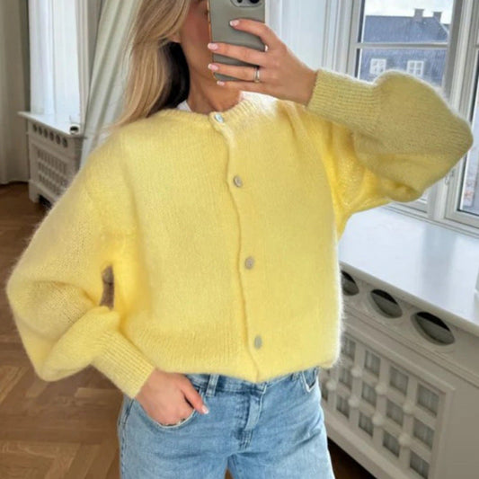 Women's Relaxed Open Front Knit Cardigan
