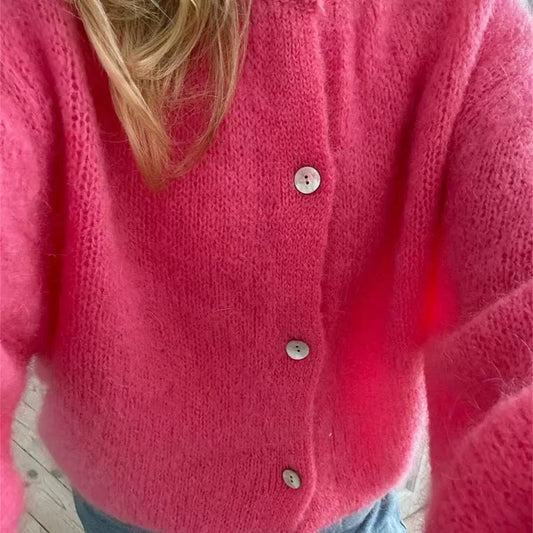 Women's Relaxed Open Front Knit Cardigan