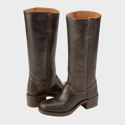 Women's Classic Western Ankle Boots With Stitched Detail