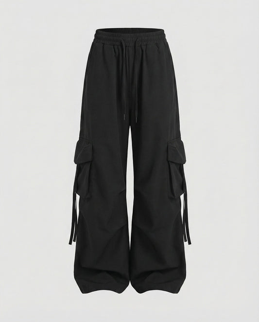 Women's Drop Crotch Baggy Cargo Trousers