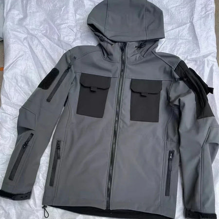 Men's Waterproof Thermal Suit with Multiple Pockets