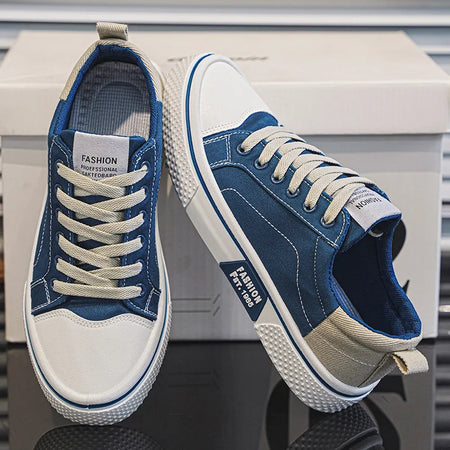 Lightweight Men's Canvas Lace-Up Skate Shoes