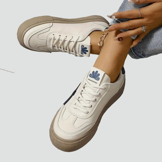 Women's Retro Low Top Trainers with Cushioned Sole