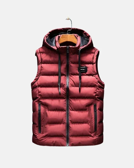 Men's Insulated Thermal Gilet With Detachable Hood