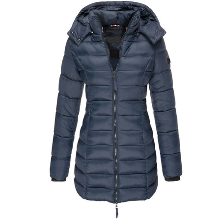 Women's Hooded Zip Up Padded Winter Jacket