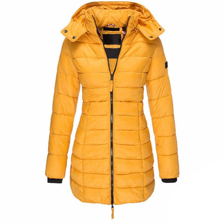 Women's Hooded Zip Up Padded Winter Jacket