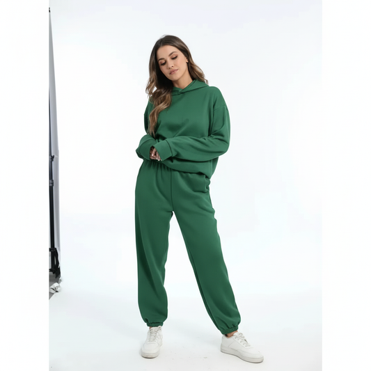 Women's Soft Fleece Hoodie and Jogger Lounge Set