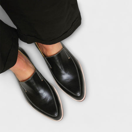Women's Classic Black Orthopaedic Loafers