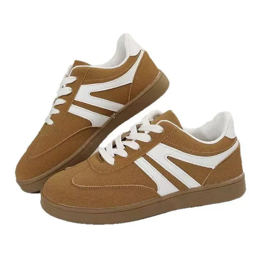 Wide Toe Box Lace-Up Support Sneakers