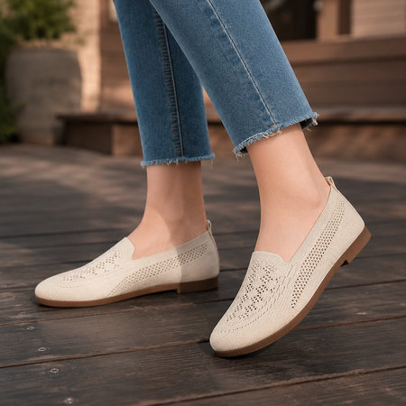 Soft Knit Wide Toe Box Slip-On Sneakers