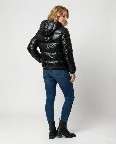 Lightweight Women's Quilted Jacket with Glossy Finish