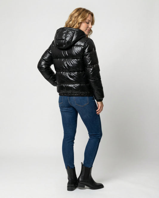 Lightweight Women's Quilted Jacket with Glossy Finish