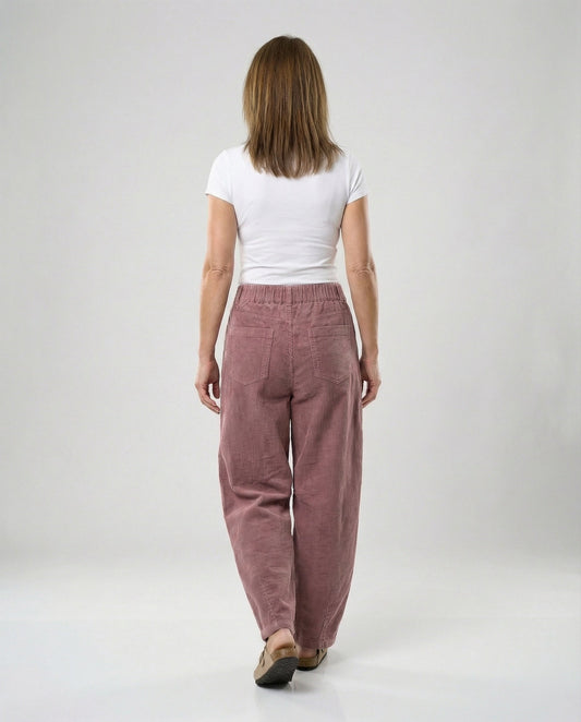 Women's Wide Leg High Waist Corduroy Trousers