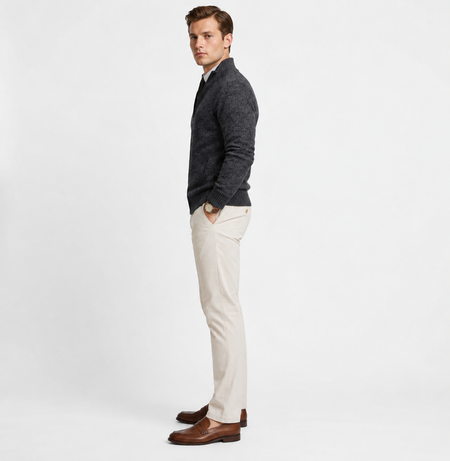 Men's Slim Fit Smart Casual Knit Jumper