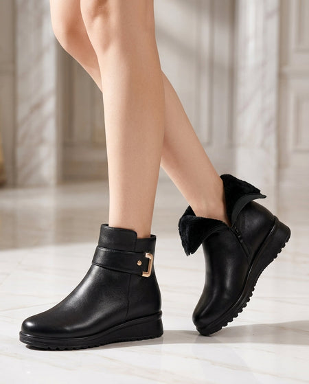 Fleece Lined Non-Slip Winter Boots