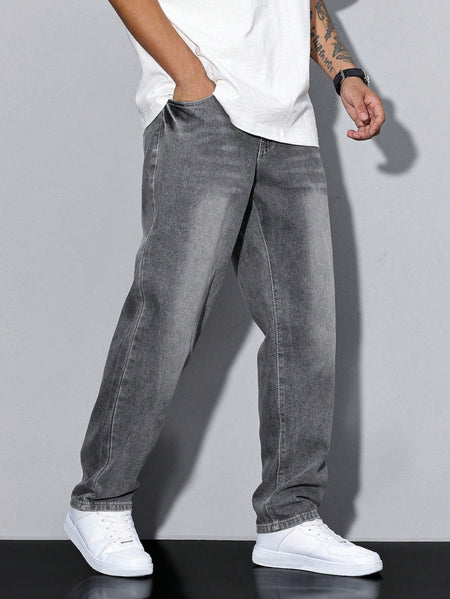 Relaxed Fit Casual Jeans for Men